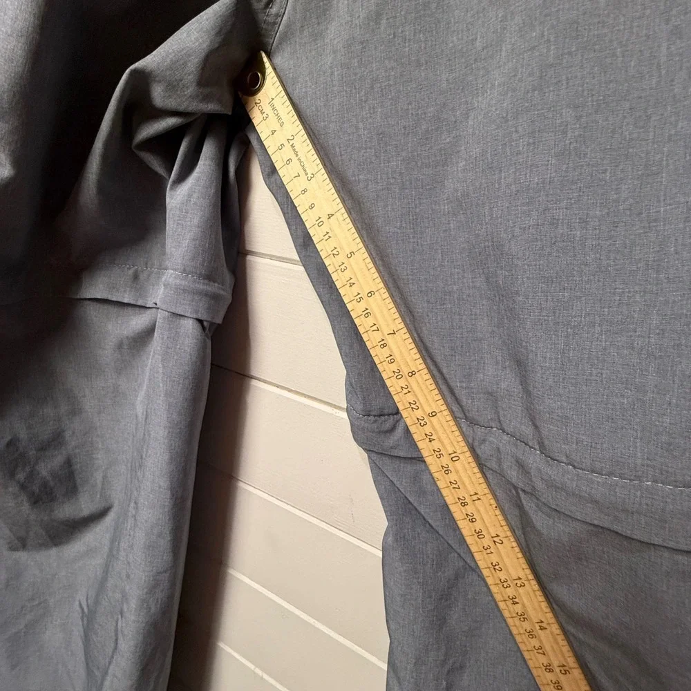 Reel Legends Zip Off Pants Gray Men's‎ L Convertible Fishing Hiking Performance